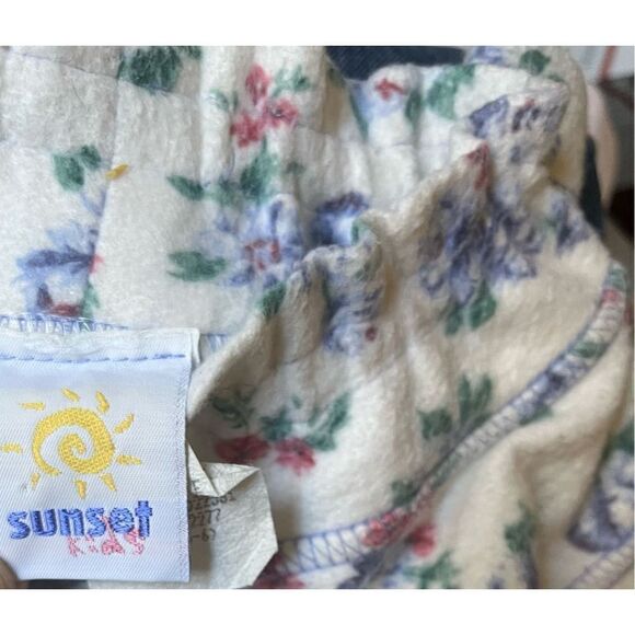 Vintage Sunset Kids Floral Pullover Sweater Sweatshirt Size 5/6‎ - Picture 3 of 4